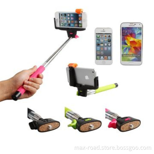 Bluetooth remote shutter selfie stick with cellphone holderNew